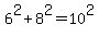 6^2+8^2=10^2