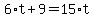 6+%2A+t+%2B+9+=+15+%2A+t