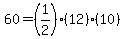 60=%281%2F2%29%2812%29%2810%29
