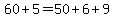 60+%2B+5+=+50+%2B+6+%2B+9