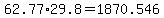 62.77%2A29.8=1870.546