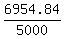 6954.84/5000