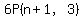 6P%28n%2B1%2C3%29