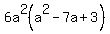 6a%5E2%28a%5E2-7a%2B3%29