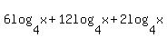 6log%284%2Cx%29%2B12log%284%2Cx%29%2B2log%284%2Cx%29