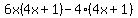 6x%284x%2B1%29-4%284x%2B1%29