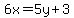 6x=5y%2B3