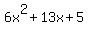 6x%5E2+%2B+13x+%2B+5