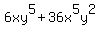 6xy%5E5%2B36x%5E5y%5E2