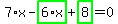 7%2Ax-highlight_green%28+6%2Ax+%29%2Bhighlight_green%28+8+%29=0