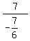 7%2F%28-7%2F6%29