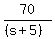 70%2F%28%28s%2B5%29%29