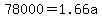78000=1.66a