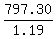 797.30/1.19