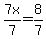 7x%2F7=8%2F7