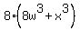 8%288w%5E3%2Bx%5E3%29