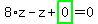 8%2Az-z%2Bhighlight_green%28+0+%29=0