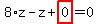 8%2Az-z%2Bhighlight_red%28+0+%29=0