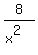 8%2F%28x%5E2%29