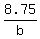 8.75/b
