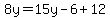 8y=15y-6%2B12