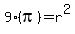 9%2A%28pi%29+=+r%5E2
