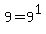 9=9%5E1