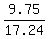 9.75%2F17.24