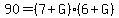 90=+%287%2B+G%29%286+%2B+G%29