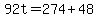 92t=274%2B48