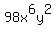 98x%5E6y%5E2