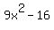9x%5E2-16