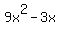 9x%5E2-3x