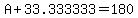 A%2B33.333333=180