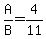 A%2FB=4%2F11