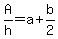 A%2Fh+=+a+%2B+b%2F2