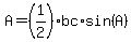 A=%281%2F2%29bc%2Asin%28A%29