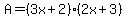 A=%283x%2B2%29%282x%2B3%29