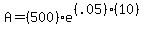A=%28500%29e%5E%28%28.05%29%2810%29%29