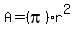 A=%28pi%29r%5E2