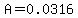 A=0.0316