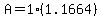 A=1%281.1664%29
