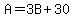 A=3B%2B30