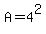 A=4%5E2