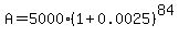 A=5000%281%2B0.0025%29%5E%2884%29