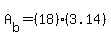 A%5Bb%5D+=+%2818%29%283.14%29