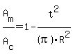 A%5Bm%5D%2FA%5Bc%5D=1-t%5E2%2F%28pi%29R%5E2