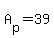 A[p]=39