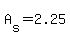 A%5Bs%5D+=+2.25