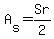 A[s] = Sr/2
